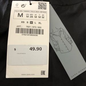 Zara off-shoulder black top